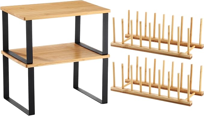 Marsui 4 Pcs Kitchen Organizer Accessories Set Cabinet Organizer Shelf and by Marsui