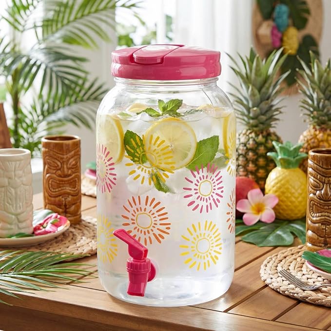 Havawish 2 Pcs 1 Gallon Plastic Beverage Dispenser - Image 5