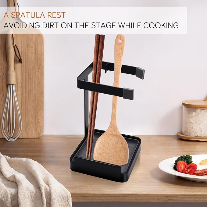 vocheer Pot Lid Holder, Kitchen Organizer Rack Spoon Rest Rack Holder-Lid Stand - Image 3