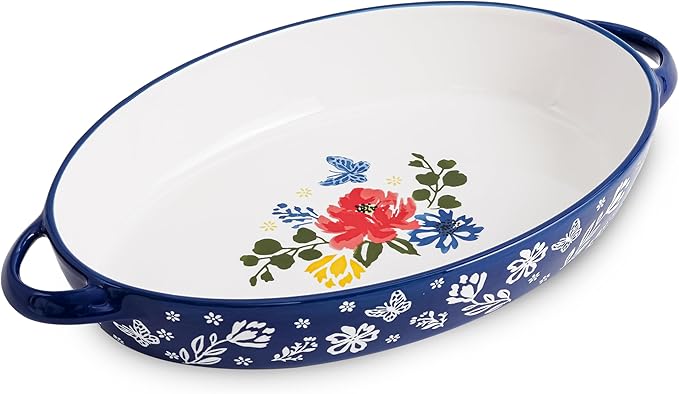 Baking Dish Casserole Dish Ceramic Au Gratin Baking Dish Lasagna Pan Oval by wisenvoy