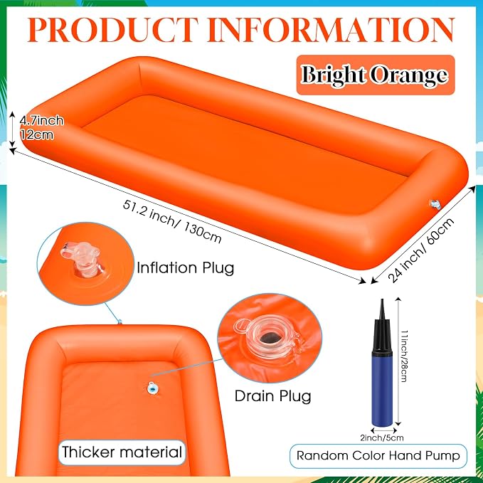 Leitee 3 Pcs Inflatable Serving Bar Kit Includes Salad Buffet Tray - Image 2