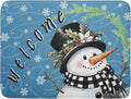 Christmas Snowman Dish Drying Mat by Aytipun