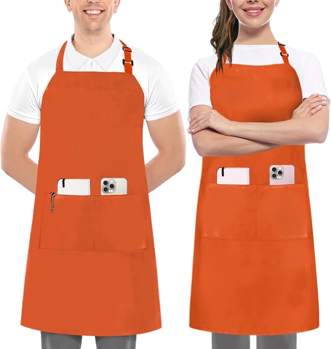 Utopia Kitchen 2 Pack Bib Apron, Adjustable by UTOPIAKITCHEN
