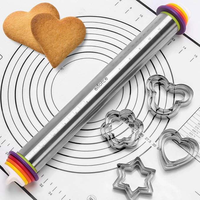Stainless Steel Rolling Pin by OlforceDOITFORYOU