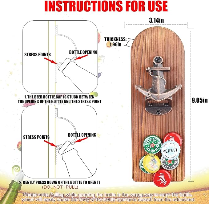 Beer Bottle Opener Wall Mounted - Image 3