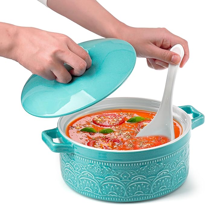 Elsjoy 2 Quart Round Ceramic Casserole Dish - Image 6