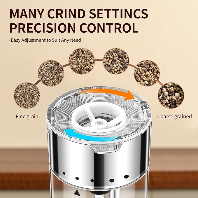 Rechargeable Salt & Pepper Grinder Set - Image 6