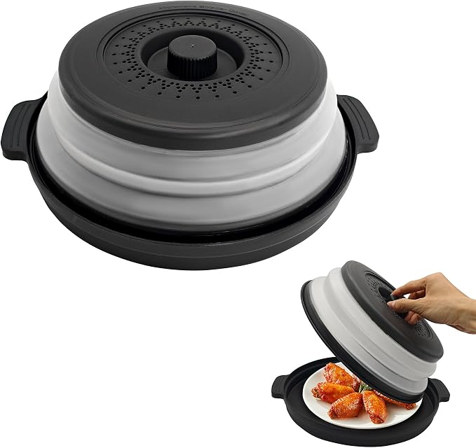 Microwave Food Cover With Handle by Unknown