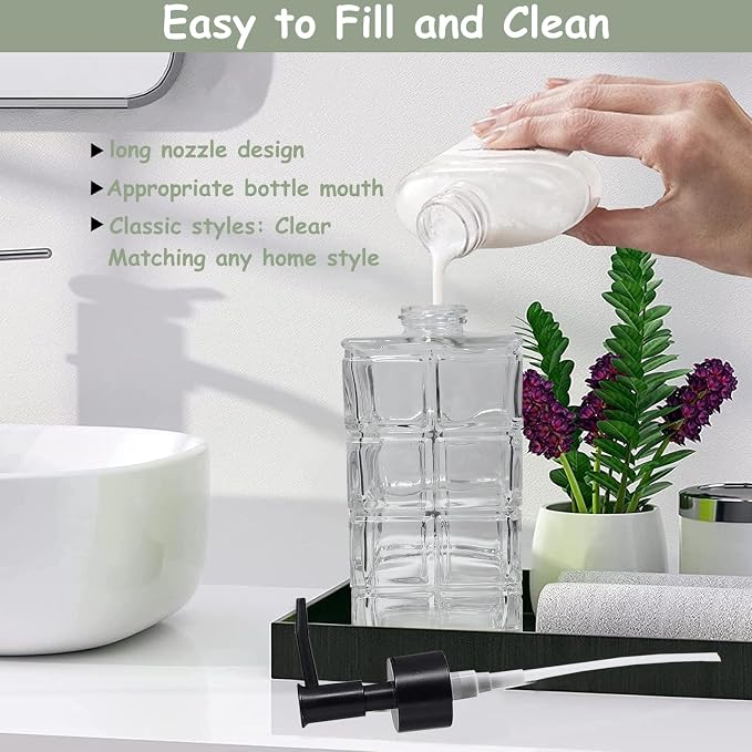 Clear Glass Soap Dispenser - Image 3