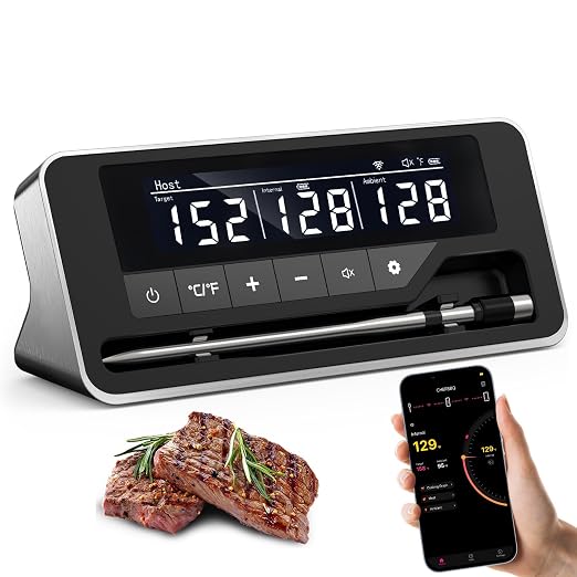 Meat Thermometer Wireless, 800FT Bluetooth Digital Thermometer by ProfessionalMeatThermometer
