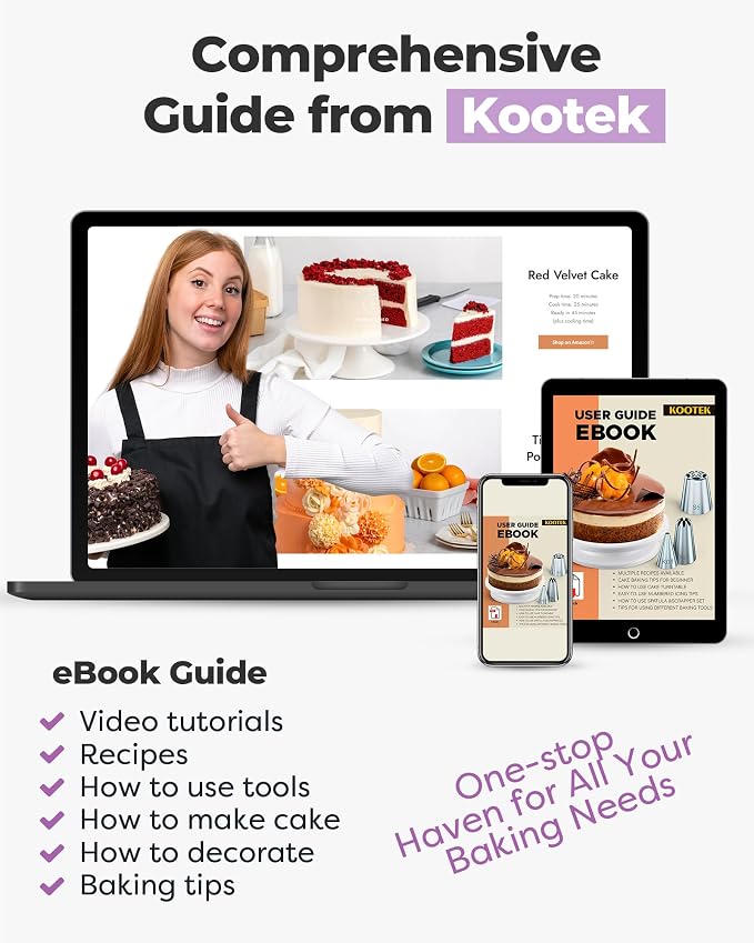Kootek 71PCs Cake Decorating Kit, Baking Supplies Tools - Image 4