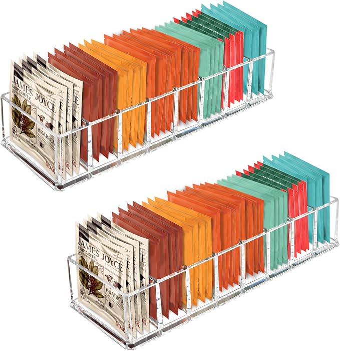 Tasybox Tea Bag Organizer, Tea Packet Storage by Tasybox