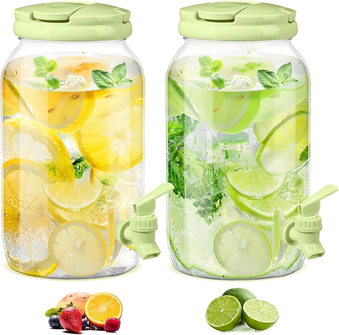 Havawish 2 Pcs 1 Gallon Plastic Beverage Dispenser by Havawish