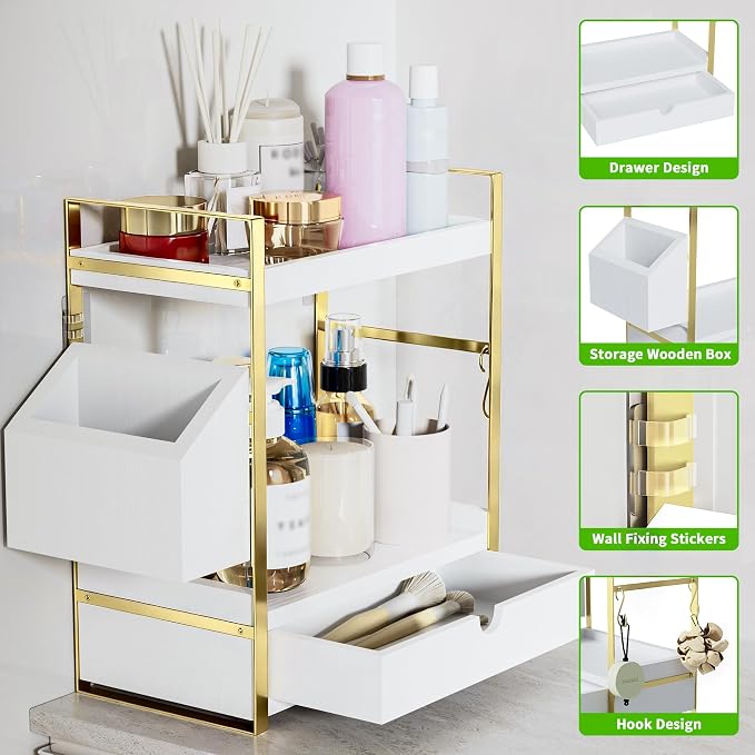 2-Tier Bathroom Counter Organizer - Image 4