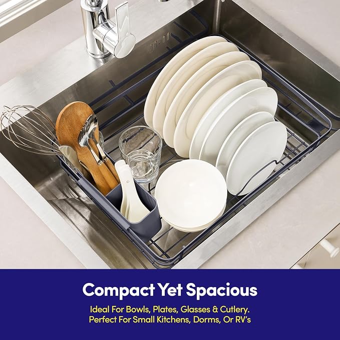 Dish Drying Rack 3 Piece Dish Drainer - Image 5