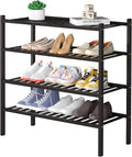 ROMGUAR CRAFT 4 Tier Bamboo Shoe Rack by ROMGUAR+CRAFT