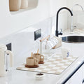 Ohocut Checkered Dish Drying Mat by Ohocut