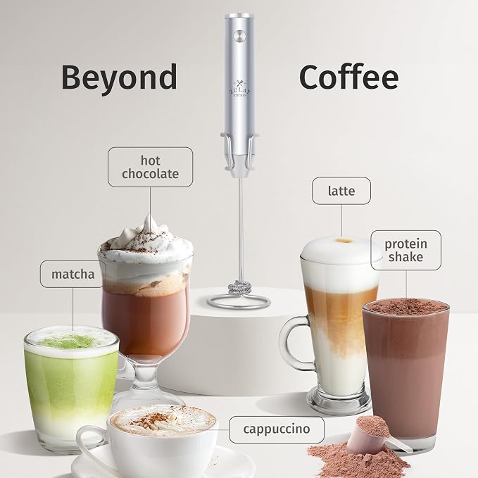 Zulay Kitchen Rechargeable Milk Frother Handheld Lux - Image 3