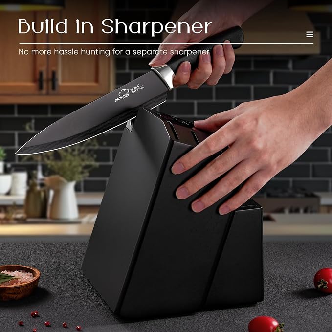 Knife Set, Amorston 21 Pieces Kitchen Knife Set - Image 5