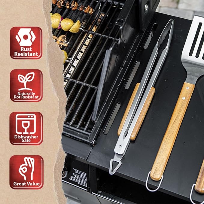 BBQ-AID Pro BBQ Tongs for Grill - Image 6