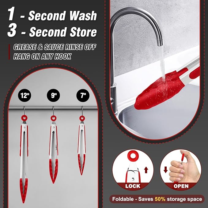 Walfos Kitchen Tongs - Image 4