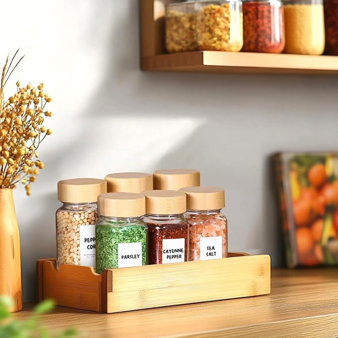 ComSaf 4 oz 6Pcs Glass Spice Jars - Image 7
