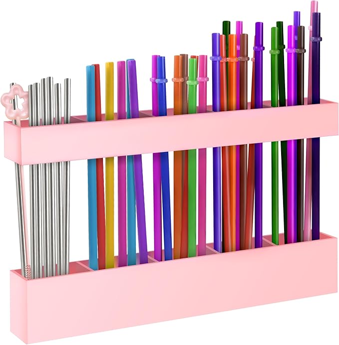 9.5” Large Acrylic Straw Holder by Rycid