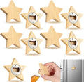 Vesici 24 Pcs Magnetic Bottle Opener 2.5in DIY Bamboo Star Shape Beer Openers by Vesici