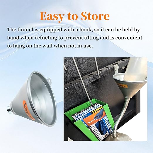 27.56" Steel Bendable Spout Funnel - Image 6