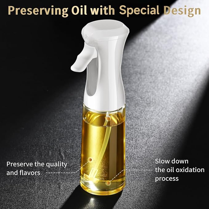 Oil Sprayer for Cooking- 200ml Glass Olive Oil Sprayer Mister, Olive Oil Spray - Image 7