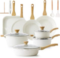 SENSARTE Nonstick Ceramic Cookware Set, PFAS & PFOA Free, Non Stick Healthy by SENSARTE