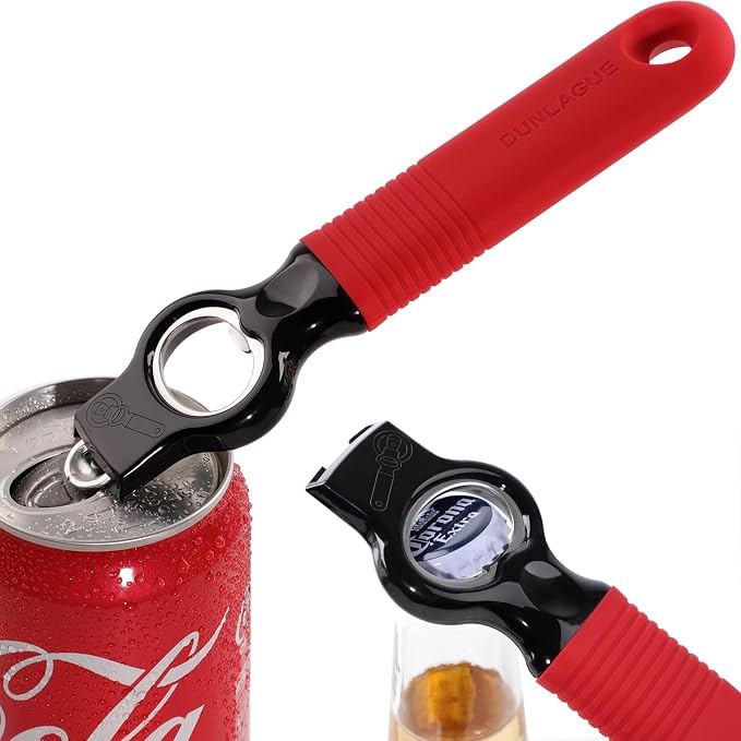 2-Pack Magnetic Beer Bottle Opener & Soda Can Opener, 2-in-1 Bottle Opener and by DUNLAGUE