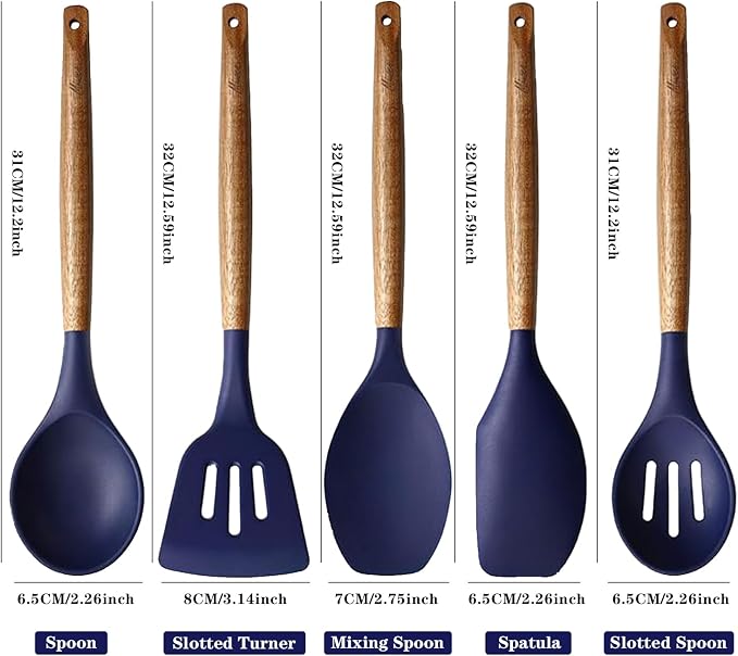 Non-Stick Silicone Kitchen Utensils Set - Image 4
