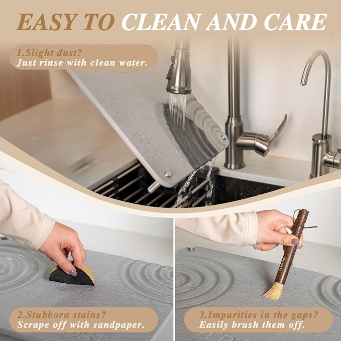 VERIFOST 2pcs Large Stone Drying Mat - Image 9