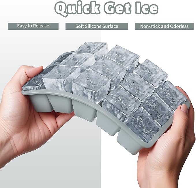 Silicone Ice Cube Tray 3 Pack - Image 5