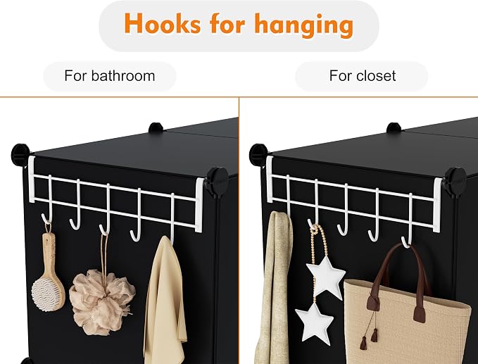 6-Cube Storage Organizer, Closet Organizer Storage Cabinet Shelf Bookcase - Image 7