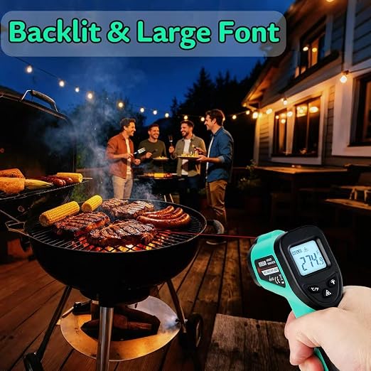Infrared Thermometer Gun, -58℉~1022℉| Digital Laser Temperature Gun - Image 4