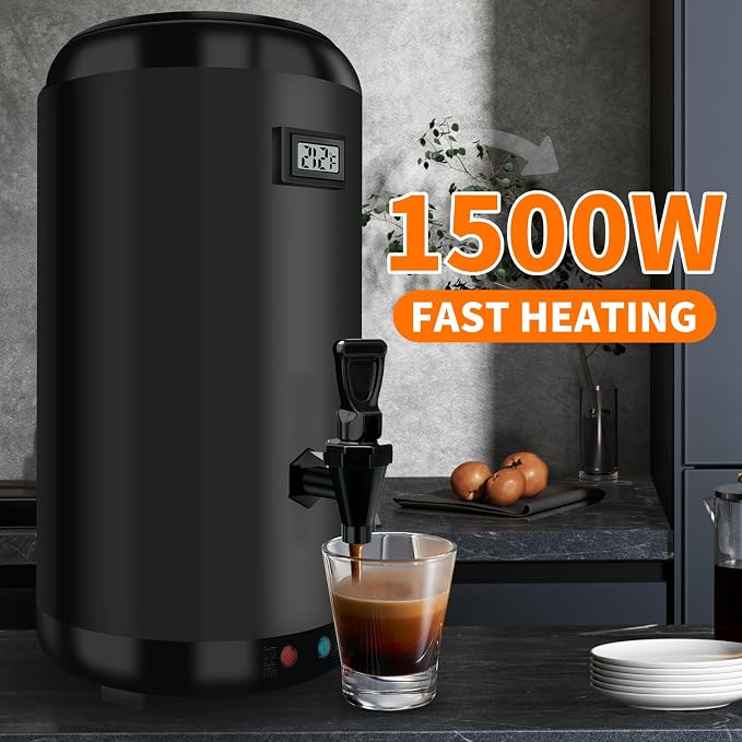 Electric Heating Insulated Beverage Dispenser-12 L/3.2 Gallon Hot Drink Beverage - Image 2