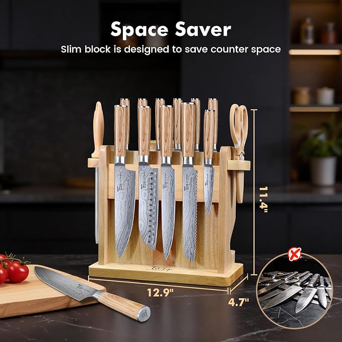 SYOKAMI 2026 Upgrade Knife Set 14 Japanese Style Kitchen Knife Set - Image 3