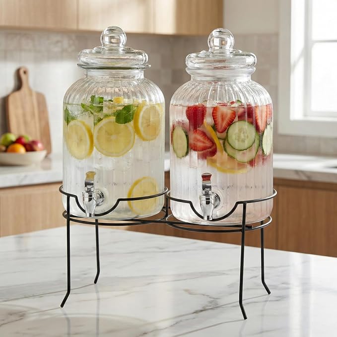 Style Setter Canyon Glass Beverage Dispenser - Image 3