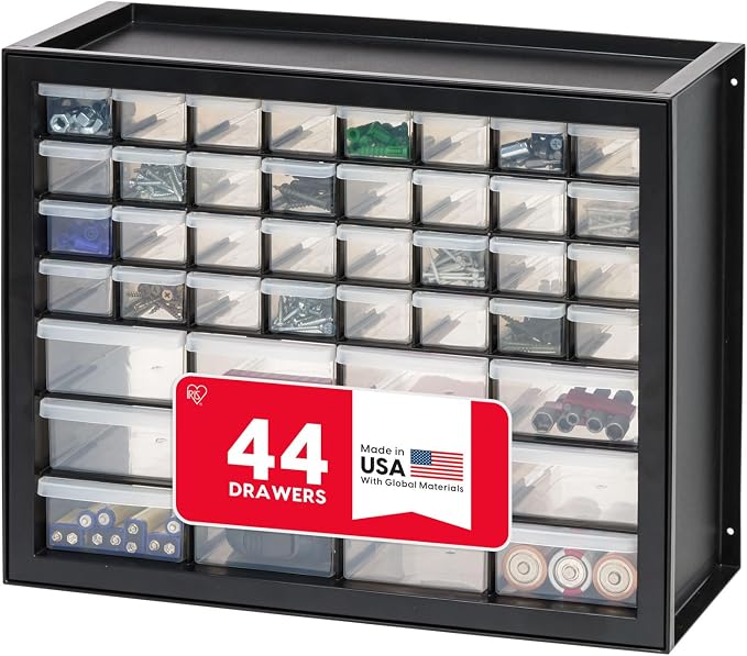 IRIS USA Small Parts Storage, Made in USA, 44-Drawer Organizer by IRISUSA