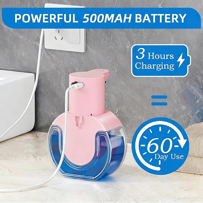 2Pack Automatic Soap Dispenser Touchless, Rechargeable Liquid Soap Dispenser - Image 6