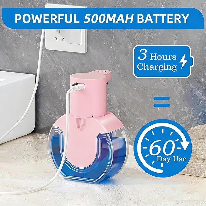 Automatic Soap Dispenser Touchless, Liquid Soap Dispenser USB Rechargeable - Image 6