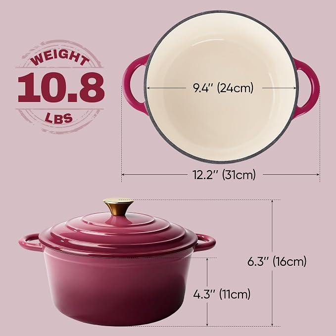 Vintage Style 4.5 Quart Dutch Oven Pot - Image 4