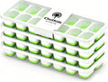 ChefAide Ice Cube Tray with Lid, 4 Packs 56 Cubes Durable Stackable Ice Cube by ChefAide