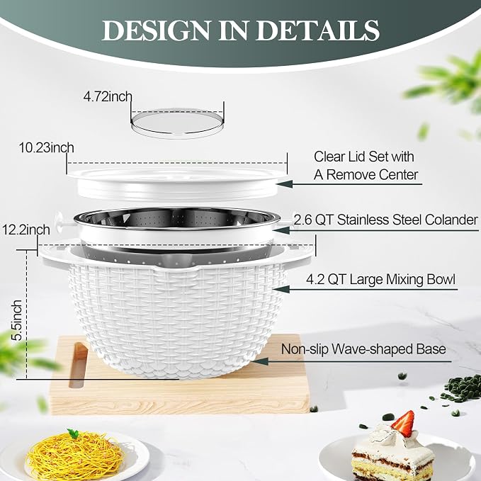 4-1 Colander with Bowl Set - Image 8