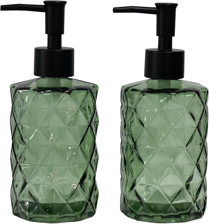 Green Glass Soap Dispenser by YYTSGG