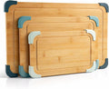 COOK WITH COLOR Non-Slip Cutting Board Set – Kitchen Essentials with Easy Grip by CookwithColor