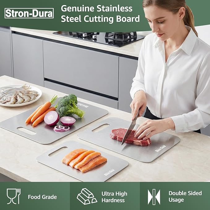 Stron-Dura Cutting Board, Stainless Steel Cutting Board, Foodgrade Cutting - Image 2