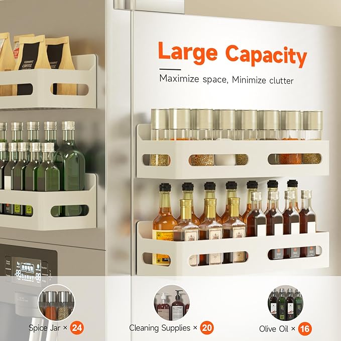 Sevenblue 2 Pack Strong Magnetic Spice Rack - Image 4